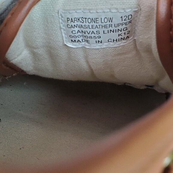 Polo Ralph Lauren Parkstone Low Canvas Leather Mens Size 12 D Duck Boat READ - Picture 7 of 12